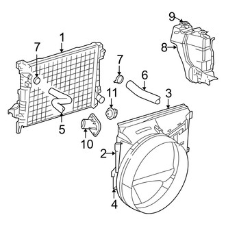 Dodge OE - Cooling - Radiator & Components (1500 5.7L)