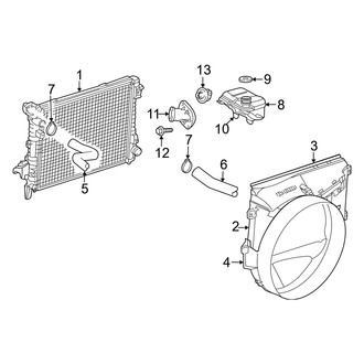Dodge OE - Cooling - Radiator & Components (1500 5.7L)