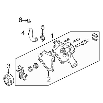 Dodge OE - Cooling - Water Pump (1500 5.9L)