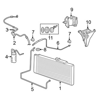 Dodge OE - Air Conditioner & Heater - Condenser, Compressor & Lines (1500)