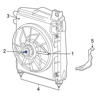 Dodge OE - A/C Condenser Fan Motor