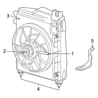 Dodge OE - Air Conditioner & Heater - Condenser Fan (1500)