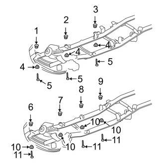 Dodge OE - Frame & Components (Body Mounting), (SLT / ST RWD)