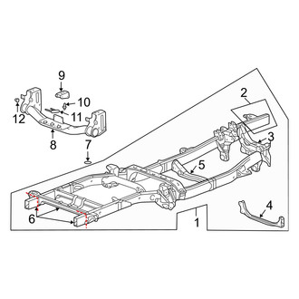 Dodge OE - Frame & Components (Frame & Crossmembers), (1500 4WD)