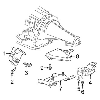 Dodge OE - Engine & Transmission Mounting (1500 RWD 4.7L)