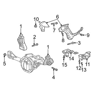 Dodge OE - Engine & Transmission Mounting (1500 4WD 5.9L)