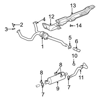 Dodge OE - Exhaust System - Exhaust Components (1500 5.9L)