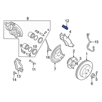 Dodge OE - Rear Lower Disc Brake Anti-Rattle Clip