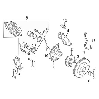 Dodge OE - Front Suspension - Brake Components (RWD)