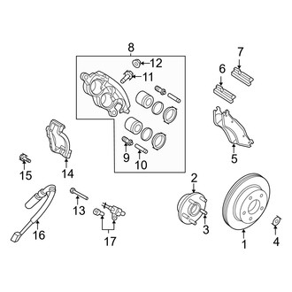 Dodge OE - Front Suspension - Brake Components