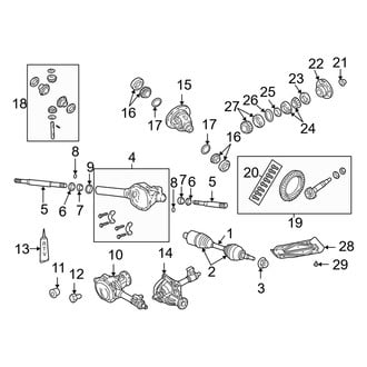 Dodge OE - Front Suspension - Front Axle & Carrier (1500 4WD)