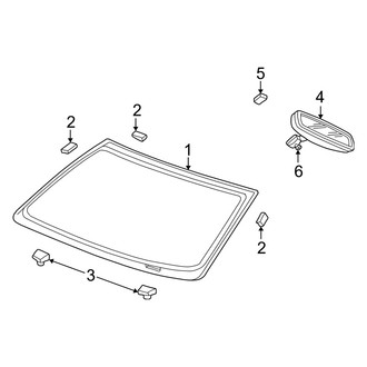Dodge OE - Windshield - Glass (1500)