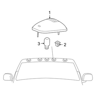 Dodge OE - Cab - Roof Lamps (1500 Quad Cab)