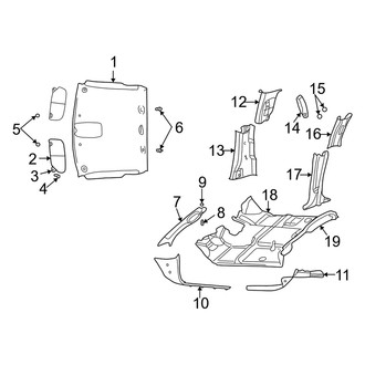 Dodge OE - Cab - Interior Trim (1500 Quad Cab)