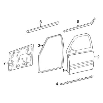 Dodge OE - Door & Components (Regular Cab), (1500 Regular Cab)