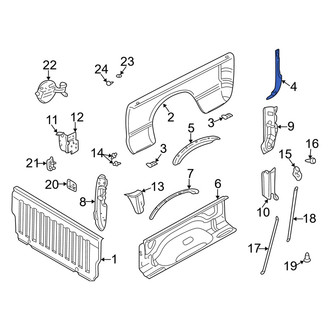 Dodge OE - Left Tailgate Hinge Bracket