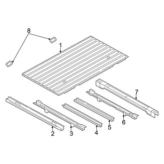 Dodge OE - Pick Up Box - Floor (8' Bed)
