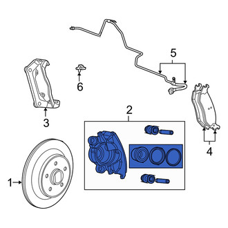 Dodge OE - Rear Right Disc Brake Caliper