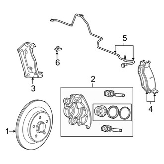 Dodge OE - Rear Suspension - Brake Components (1500 SLT / ST 4WD)