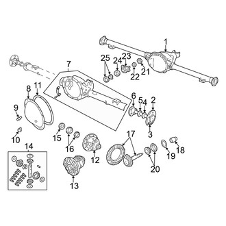 Dodge OE - Rear Suspension - Axle Housing