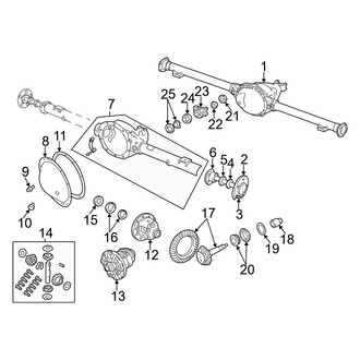 Dodge OE - Rear Suspension - Axle Housing (1500 4WD)