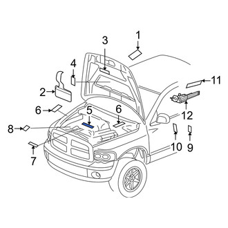Dodge OE - A/C System Information Label