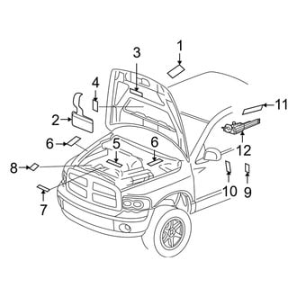Dodge OE - Information Labels - Labels (Mega Cab 5.9L)