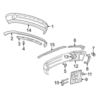 Dodge OE - Front Bumper - Bumper & Components (With Chrome), (Mega Cab)
