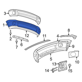 Dodge OE - Front Lower Bumper Cover