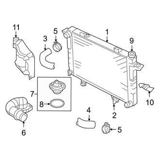 Dodge OE - Cooling - Radiator & Components (Mega Cab 5.9L)