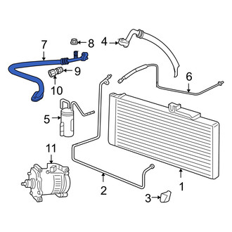 Dodge OE - A/C Refrigerant Discharge Hose