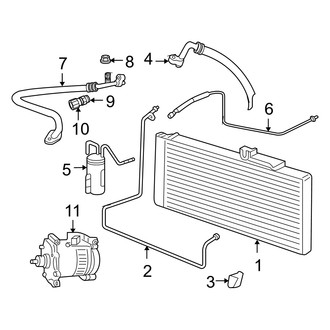Dodge OE - Air Conditioner & Heater - Condenser, Compressor & Lines (Mega Cab)