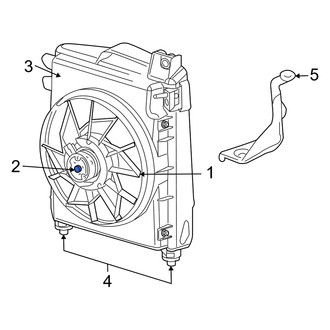 Dodge OE - A/C Condenser Fan Motor