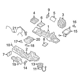 Dodge OE - Air Conditioner & Heater - Heater Components (Mega Cab)