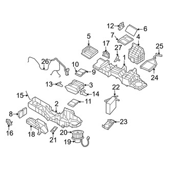 Dodge OE - Air Conditioner & Heater - Evaporator & Heater Components (Mega Cab)