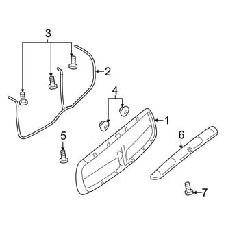 Dodge OE - Hood & Grille - Grille & Components (Mega Cab)