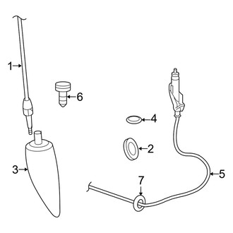 Dodge OE - Electrical - Antenna (W/O Satellite Radio), (Mega Cab)