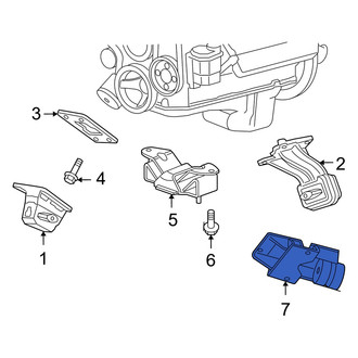 Dodge OE - Manual Transmission Mount Bracket