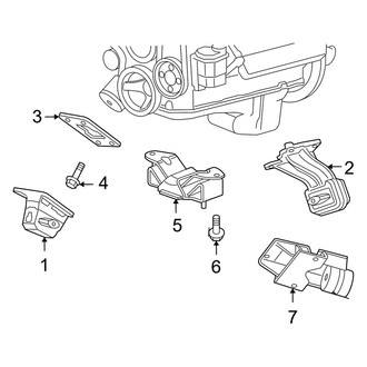 Dodge OE - Engine & Transmission Mounting (Mega Cab 4WD)