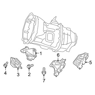 Dodge OE - Engine & Transmission Mounting (3500 Mega Cab RWD 5.7L)