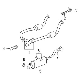 Dodge OE - Exhaust System - Exhaust Components (Mega Cab 5.9L)
