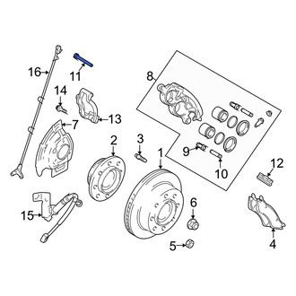 Dodge OE - Front Disc Brake Caliper Pin