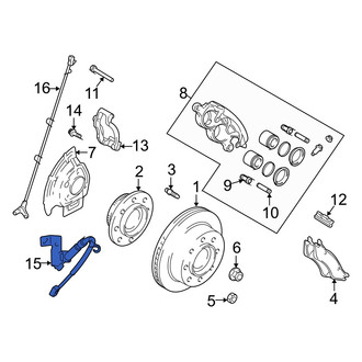 Dodge OE - Front Left Brake Hydraulic Hose