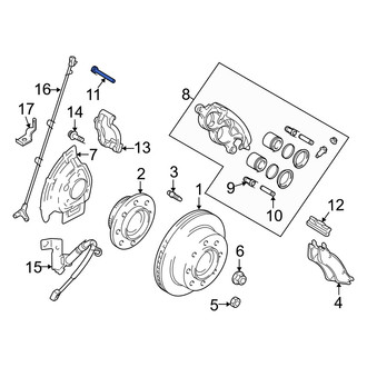 Dodge OE - Front Disc Brake Caliper Pin