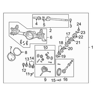 Dodge OE - Front Suspension - Front Axle & Carrier (Mega Cab 4WD)