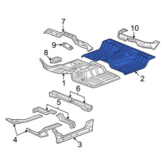 Dodge OE - Rear Floor Pan