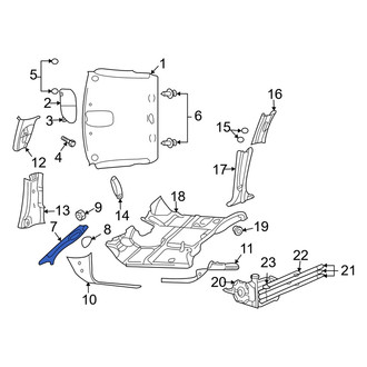 Dodge OE - Left Body A-Pillar Trim Panel