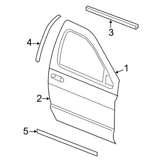 Dodge OE - Front Door - Door & Components (Mega Cab)