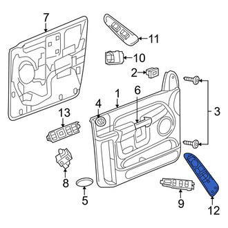 Dodge OE - Front Left Door Window Switch Bezel