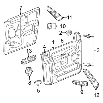 Dodge OE - Front Door - Interior Trim (Mega Cab)